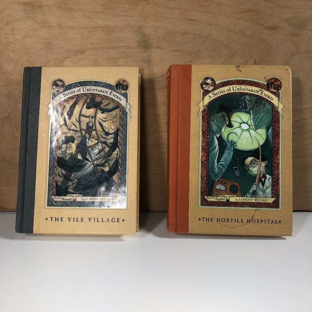 Lot Lemony Snicket's 1st Edition Series of Unfortunate Events Hardcover 7 & 8